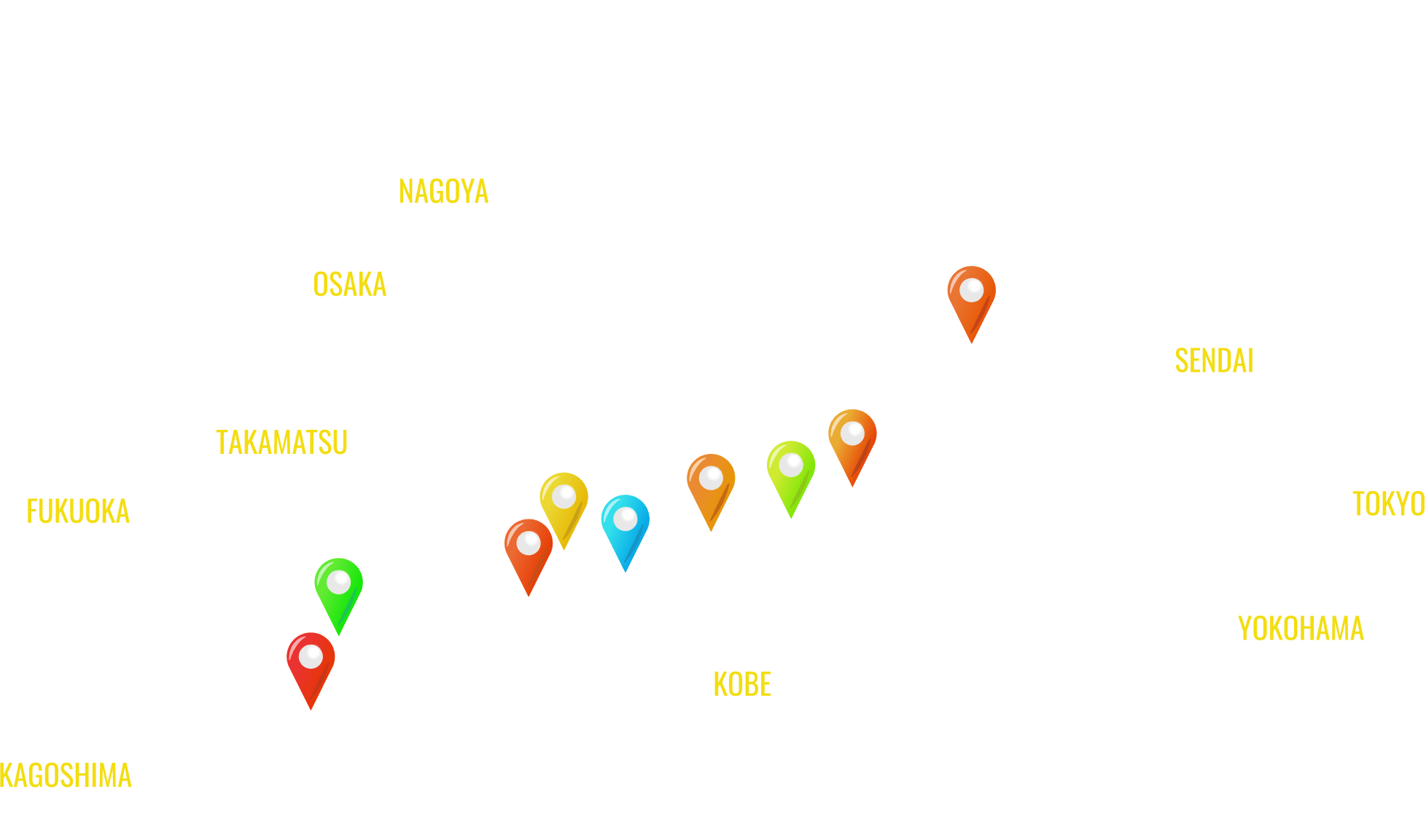 全国拠点一覧日本地図
