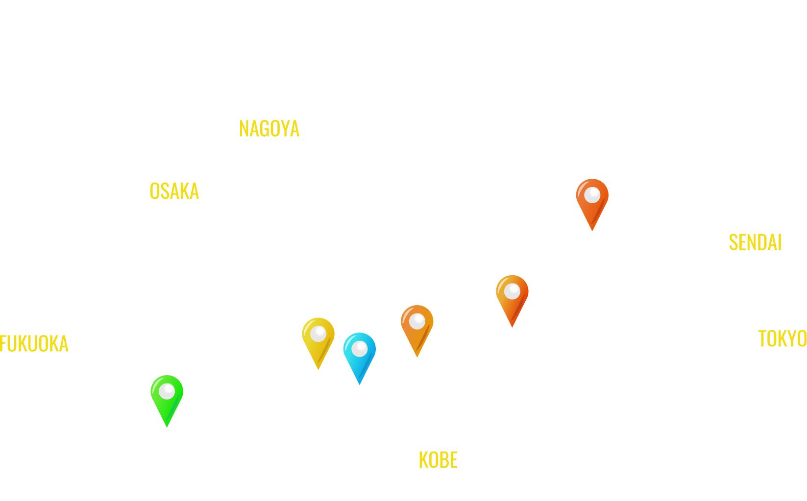 全国拠点一覧日本地図